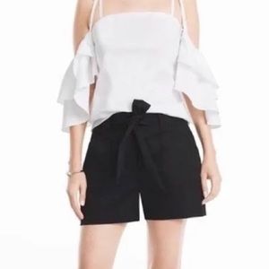 Black shorts with belt - size L - the 4 1/2 short - White House black market